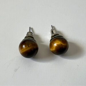 Tiger Eye post earrings